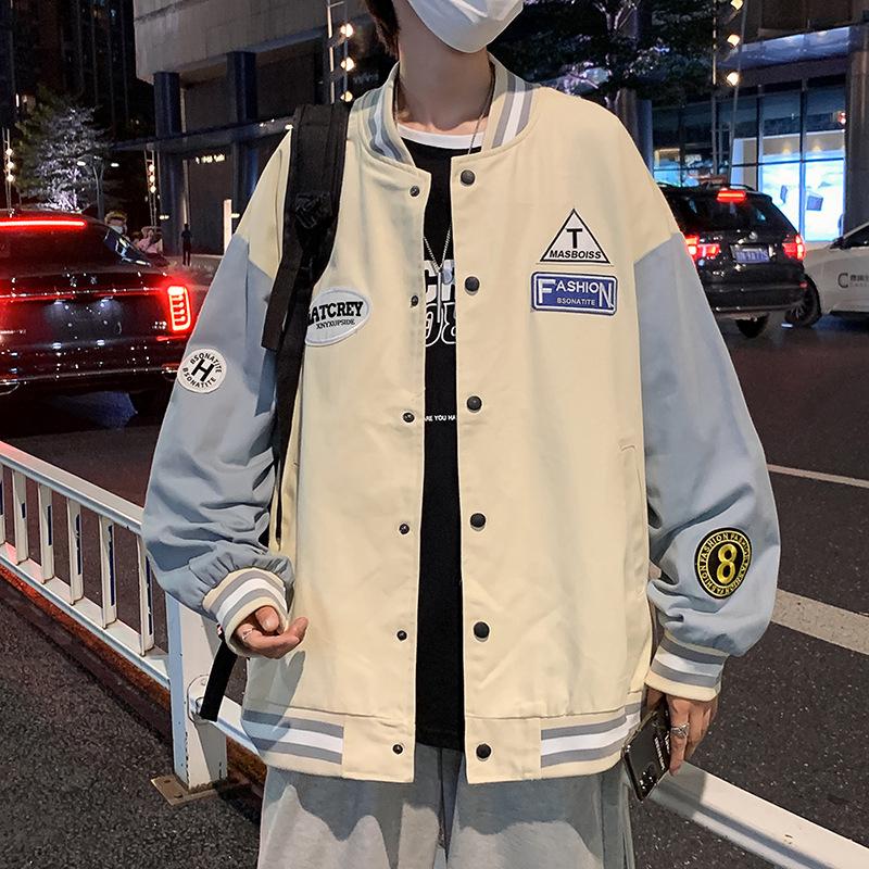 Men's Spring & Autumn Korean Style Trendy Baseball Jacket - High Street Casual Sportswear