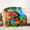 Dora Explorer Blanket Durable Comfort Suitable for Chair Office Seaside for All Seasons Playful Design Ideal Gift For Birthday Valentine'S Day