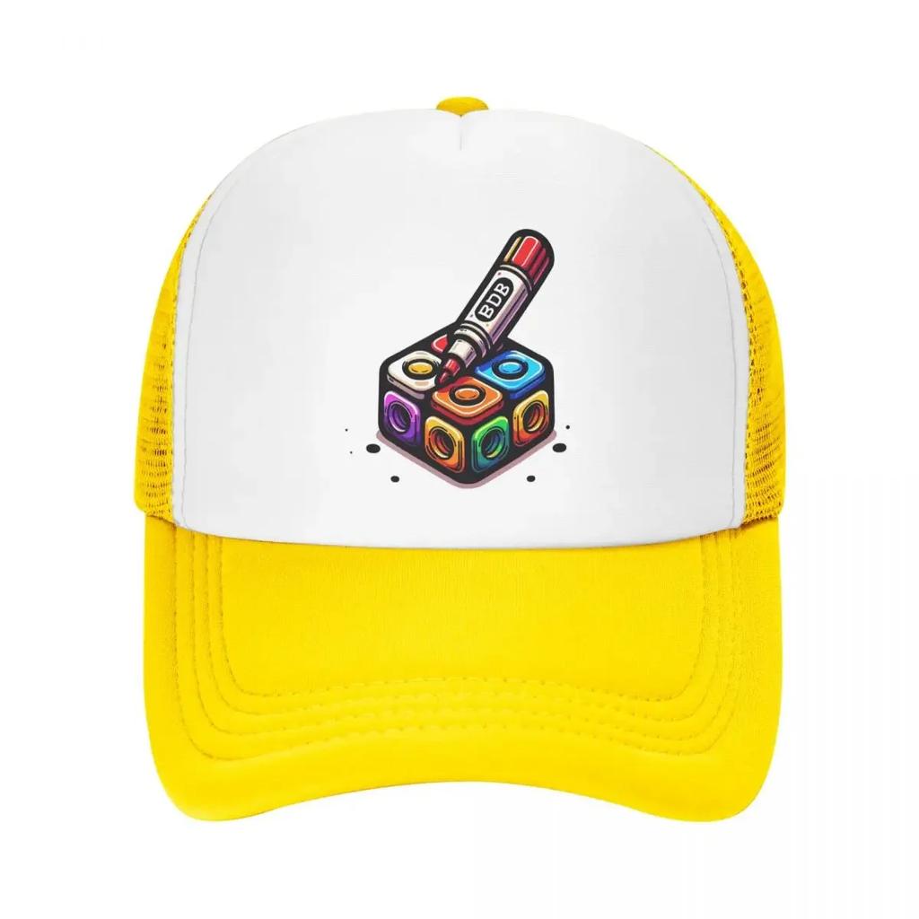 Marker Bfdi Cap Fashion Casual Mesh Baseball Caps Adjustable Hat Hip Hop Summer Unisex Baseball Hats Polychromatic