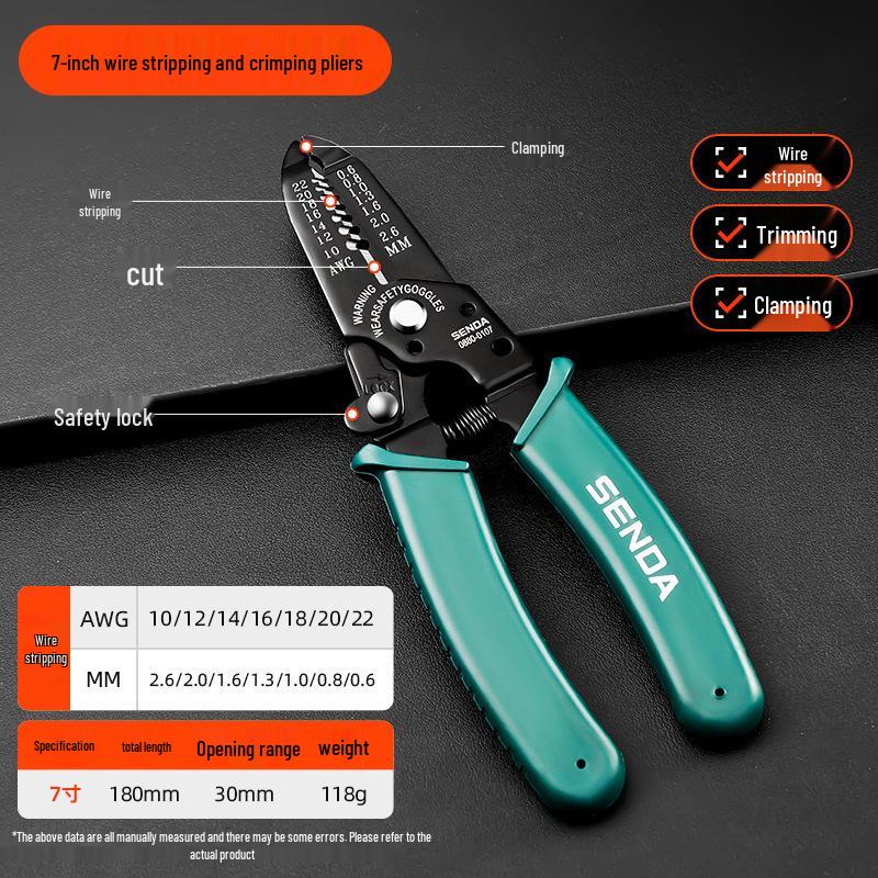 Multi-Functional Electrician Wire Stripper & Cutter Tool