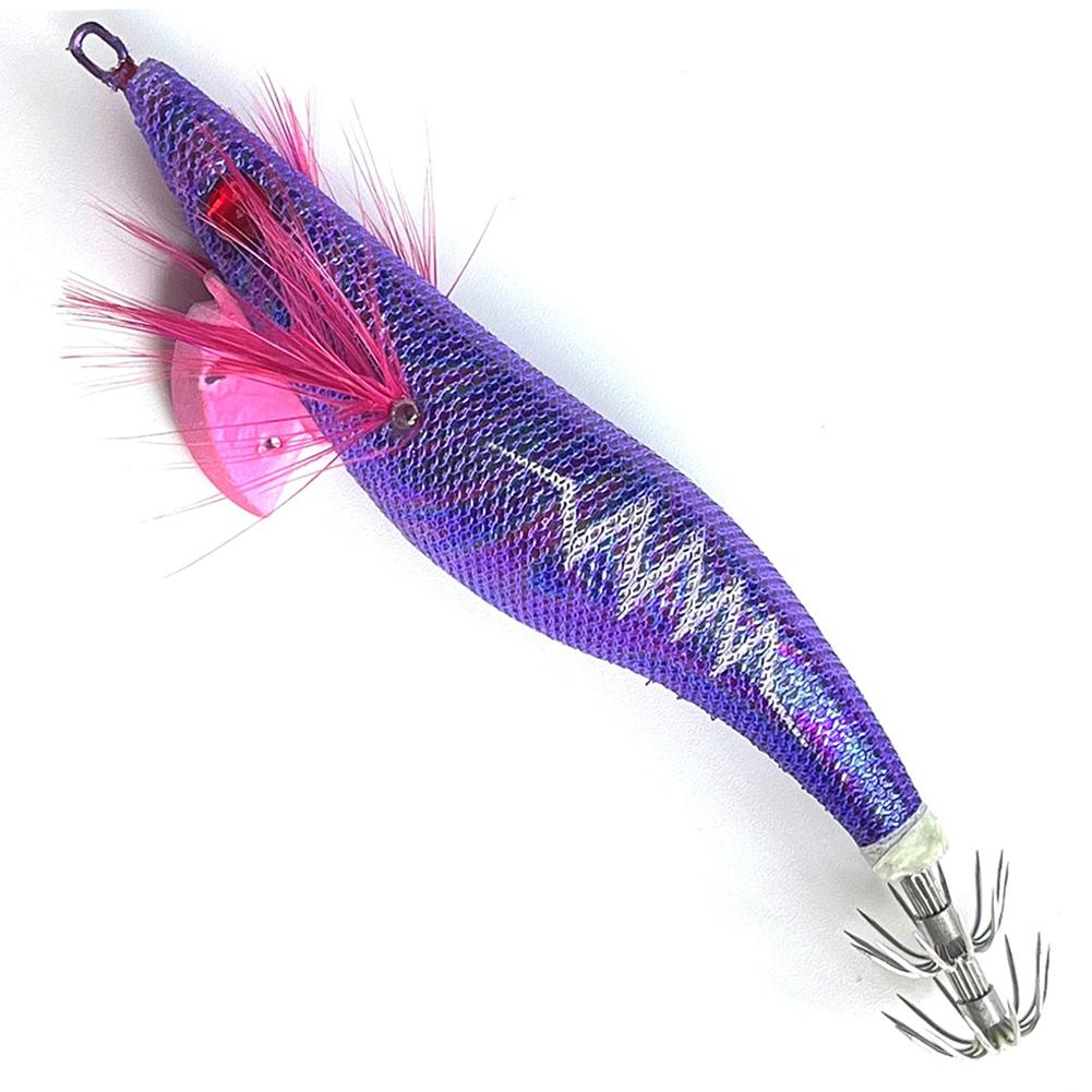 Luminous Wood Shrimp Lures Glow In Dark Squid Jig Hook Bait Simulation Jigging Hard Bait for Octopus Cuttlefish Fishing Tackle