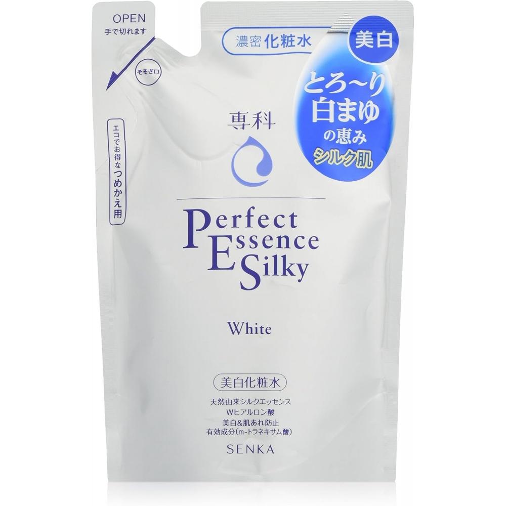 Чисто-белый Senka Senka Perfect Essence Silky White Сменный флакон Отбеливающий тоник 180 мл Квази-лекарство Сменный флакон 180 мл