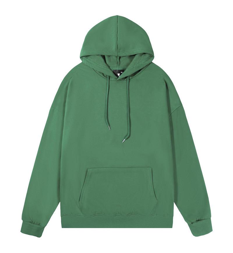 Euro Size Unisex Dropped Shoulder Twill Hooded Sweatshirt - Casual Versatile Style