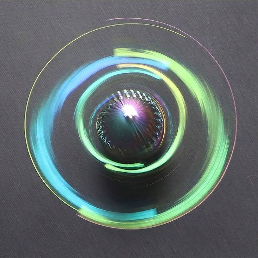 Magic Fidget Spinner: Stress Relief And Concentration Toy Improve Concentration Perfect Halloween, Christmas Gift