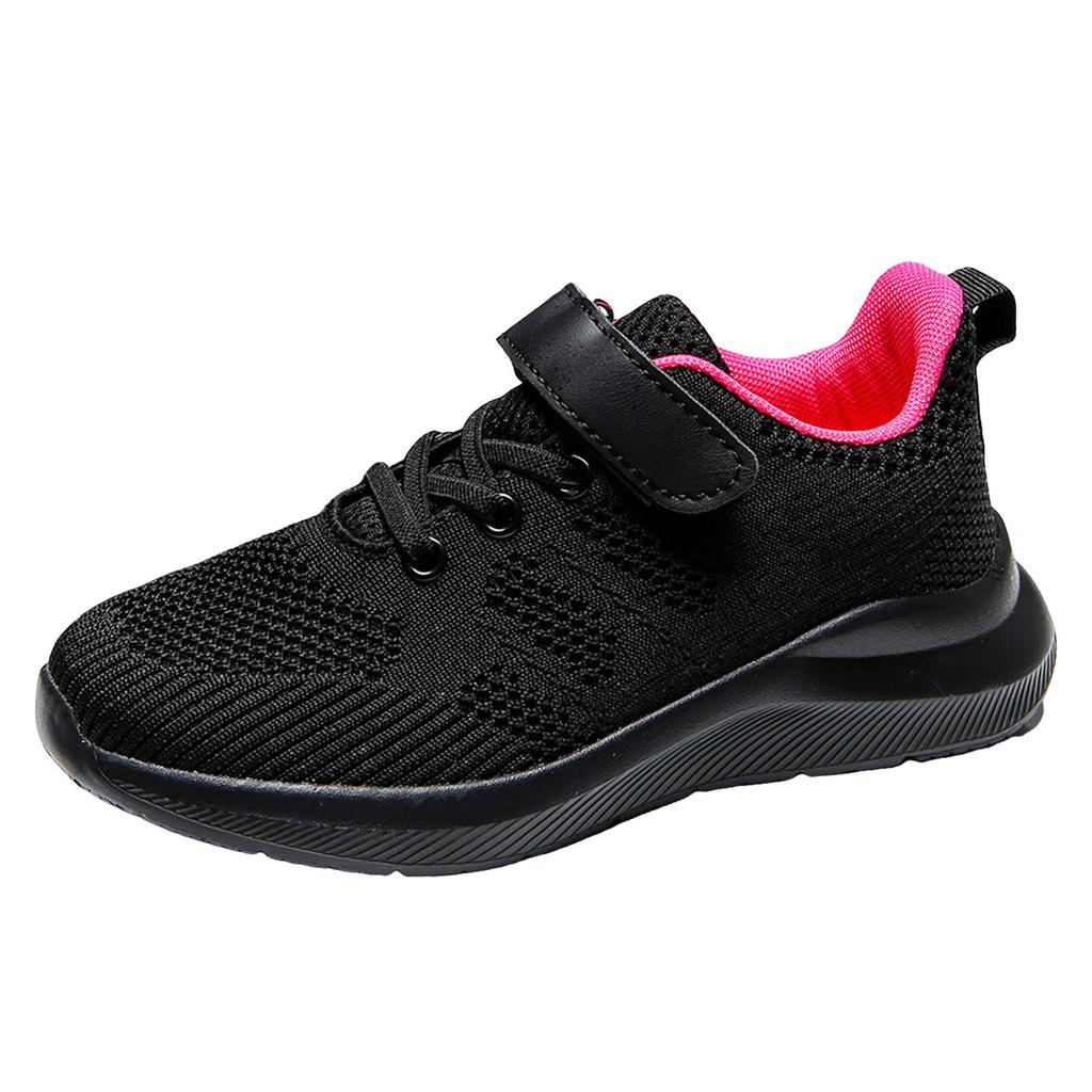 Cute Girls Casual Shoes Lightweight Mesh Running Sneakers Student Kids Flat Comfortable Walking Footwear Non-Slip Sport Shoes