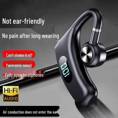 V300 Bluetooth Wireless Over-Ear Air Conduction Headset with Digital Display & Long Battery Life