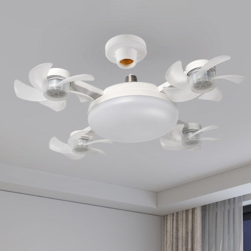Quiet Adjustable Ceiling Fan with Light LED Remote-Control Fan Light  for Living Room and Bedroom