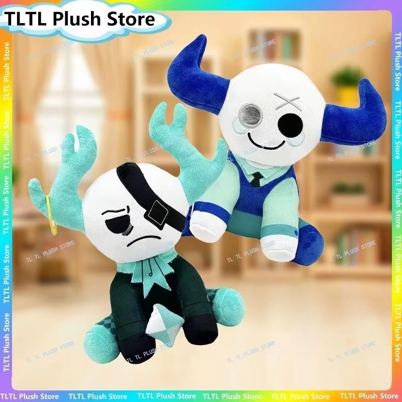 Medkit Plushie BUll Horned Demon Anime Peripheral Cotton 25cm Soft Doll Cute Room Decoration Collection Kids Toys Birthday Gifts