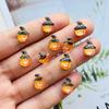 50Pcs Cartoon Gothic Halloween Style Horror Art Pumpkin Head Flat Back Resin Scrapbooking Jewelry Decoration Accessorie A37