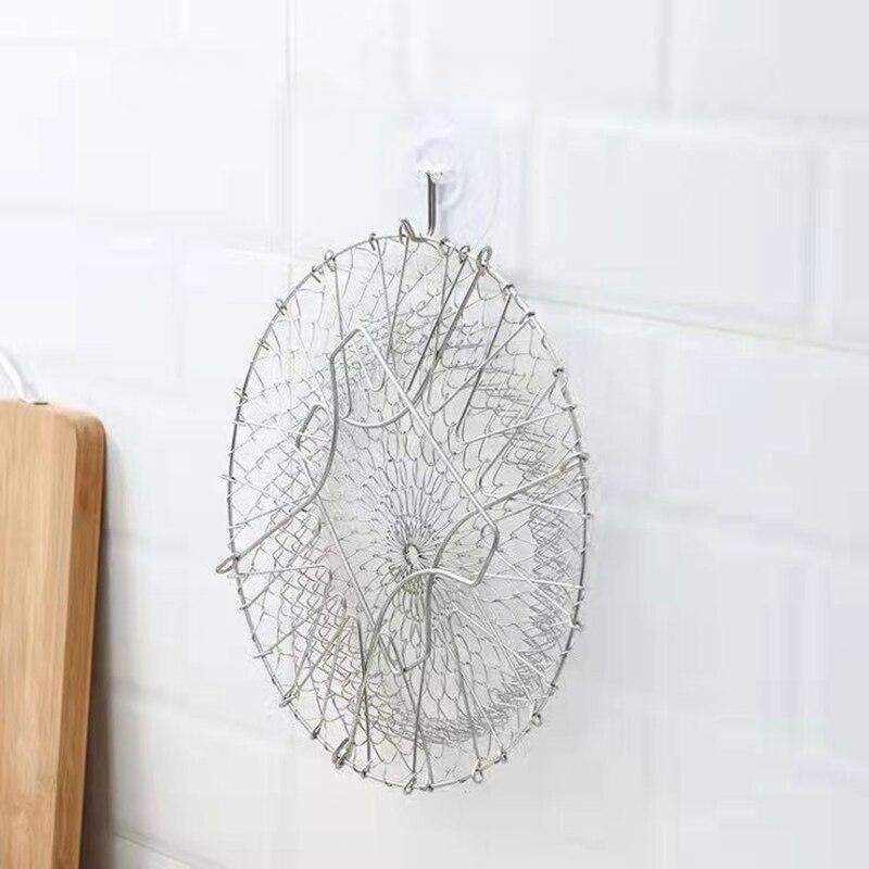 1PC Frying Basket Stainless Steel Foldable Multifunctional Drainer Basket Home Frying Strainer Kitchen tools
