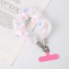 Women Heart Polka Dot Scrunchies Phone Lanyard Universal Phone Wrist Straps Anti Lost Hand Lanyard Detachable Cute Wristband