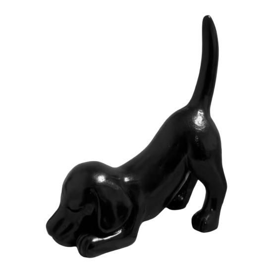 

Dog Stretching Ring Holder Cute Dachshund Dog Tail Ring Organizer Resin Puppy Jewelry Holder for Desk Bedroom Decor Gift for Dog Lovers чёрный