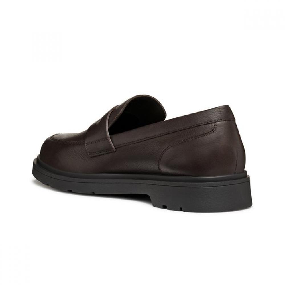 Geox Men S Penny Loafer Ec1 9gxd1a4f3m Dark Brown