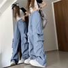 Women's High Waist Paratrooper Cargo Pants, Spring/Autumn 2025 - Loose Wide Leg Windbreaker for Hiking.