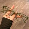 New Fashionable Cat Eye Women Glasses Retro Ultra Light Anti Blue Light High Quality Neutral Flat Light