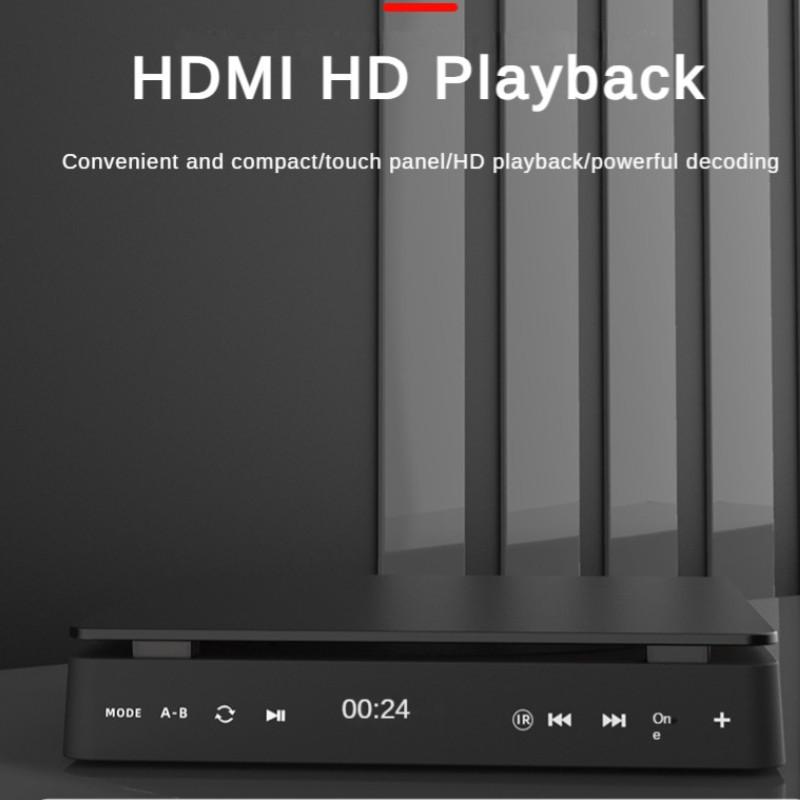 10W 1080P New Sanyo Movement Children's Mini VCD Machine HD Eye Protection CD Player Household Touch Panel DVD Player 170*170*65mm