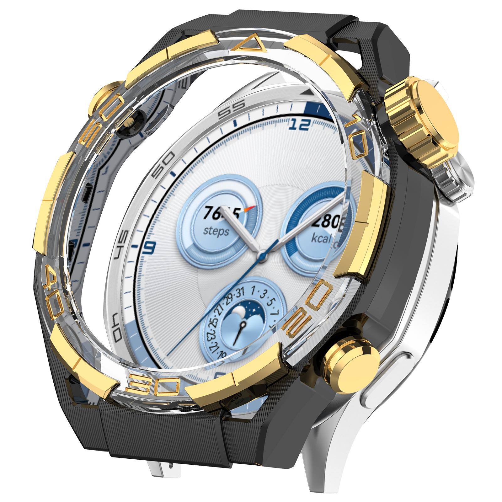 For Huawei Watch GT 5 46mm Case Hollow Design Hard PC Protective Cover Scratch Resistant
