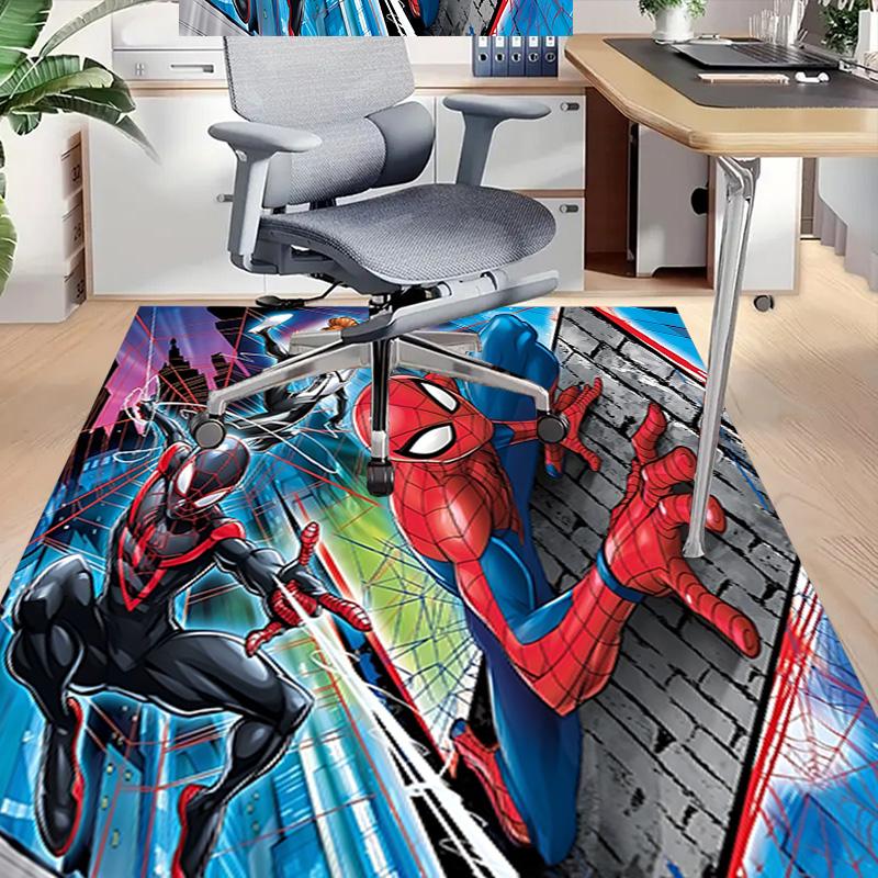 1pc Spiderman Spiderverse Carpet for Playroom Bedroom Living Room Sofa Home Decor,kids Game Area Rug Non-slip Floor Mat Y72880