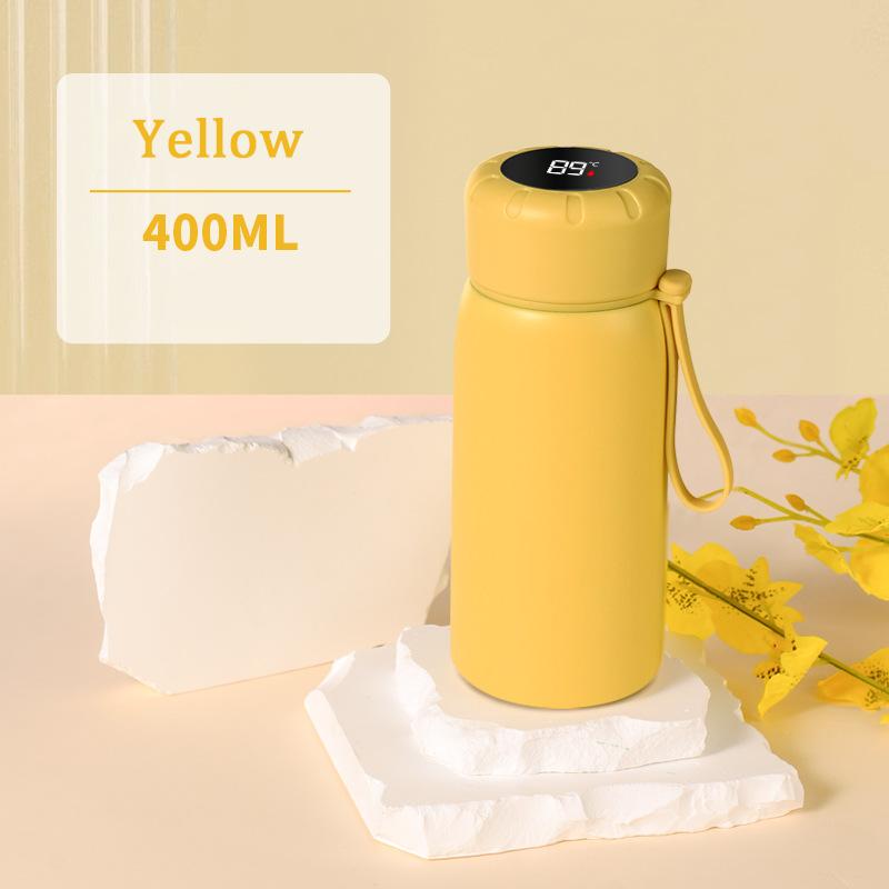 Intelligent Temperature Insulation Mug Stainless Steel Insulation Mug with Tea Separator Portable Kid's Kettle with Handle