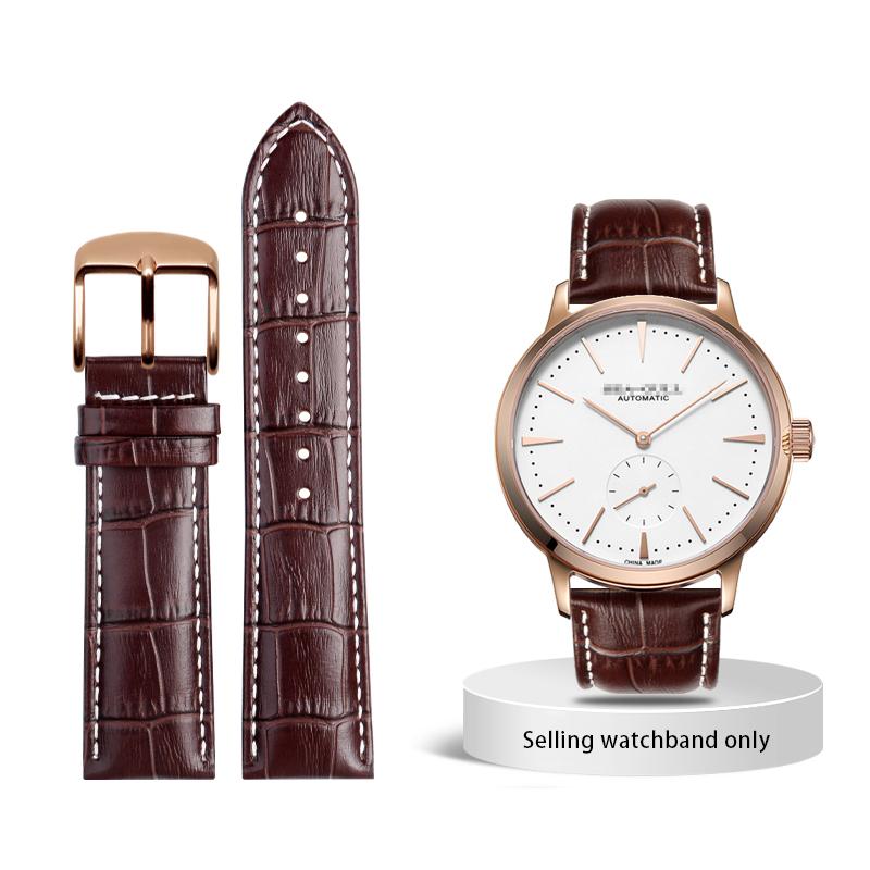 

Calfskin Watchband for Seagull Watch Men s strap Leather 613/6075 National Tourbillon Artist Cowhide Strap 20mm 22mm 22mm