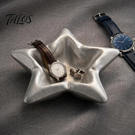 PLA Jewelry Organizer 3D Printed Star Storage Tray, Shape Decorative Five-pointed Elegant Plate Desktop Organizer, Trinket Dish for Dressing