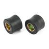 4 Pcs Black Motorcycle Rear Shock Bush Motorbike 10mm Rear Shock Absorber Cushion Rubber Ring Bushing 10mmx24mmx20mm Universal