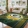Green Bay Packers Design Crystal Velvet Rug Soft Decorative Mat for Bedroom Entrance