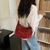 Gewaschene Canvas-Umhängetasche Damen-Achseltasche