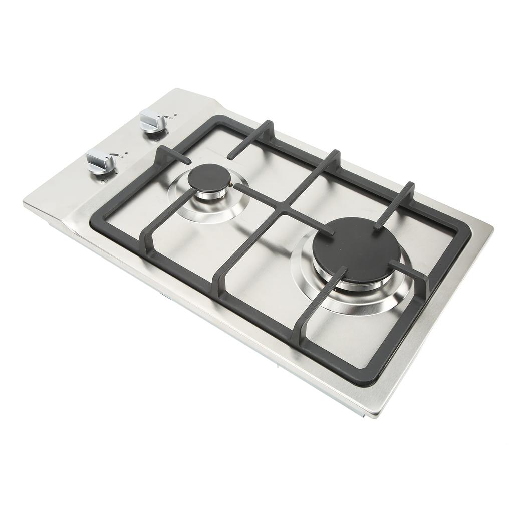 2 Burners Gas Stove Gas Cooktop 2.5KW 2.3KW LPG NG Dual Fuel Built In Gas Hob Thermocouple Protectio