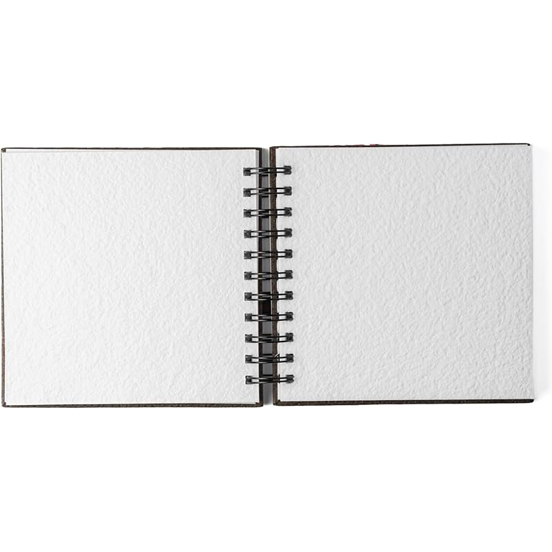 

Comma Watercolour Book | 8 X 8 | 300Gsm | Wire-O Sketchbook | Cold Pressed | Natural Shade | 100% Cotton Fibers (Cho 0 коричневый