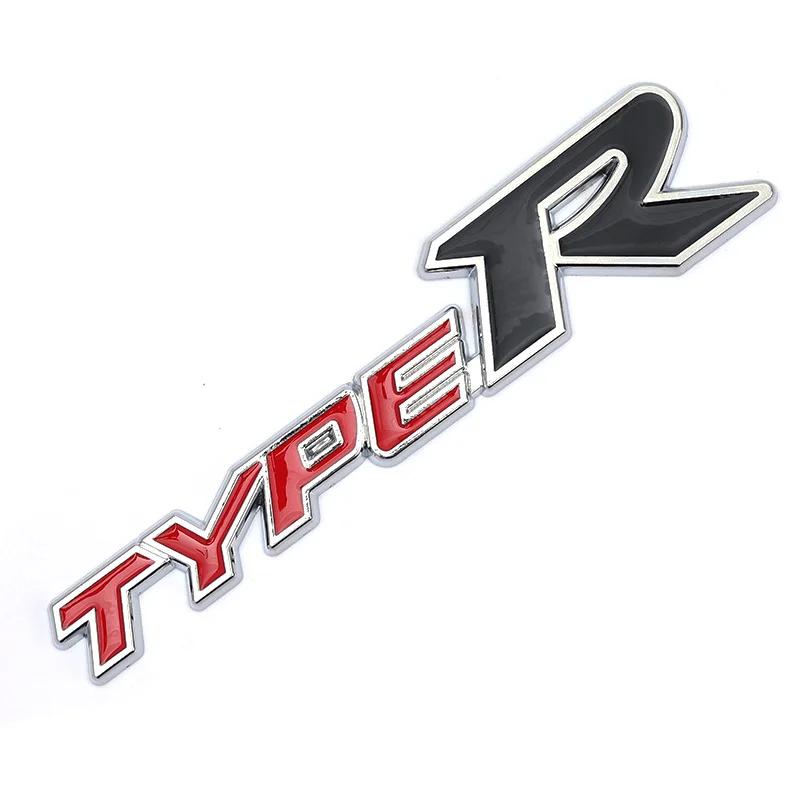 AAALY1 Car Styling 3D Metal Alloy Type R Typer Sticker For Honda City CR-V XR-V HR-V Accord FIT Jazz Stream Crider Greiz CIVIC Spirior