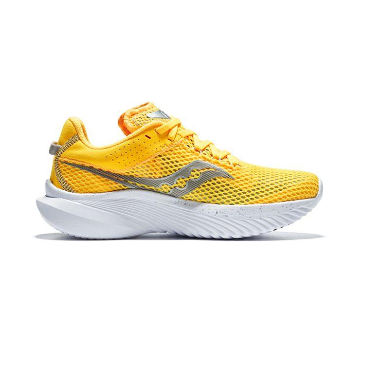 SAUCONY Kinvara 14 Lightweight Running Shoes Women Sneaker Yellow Silver S10823-123