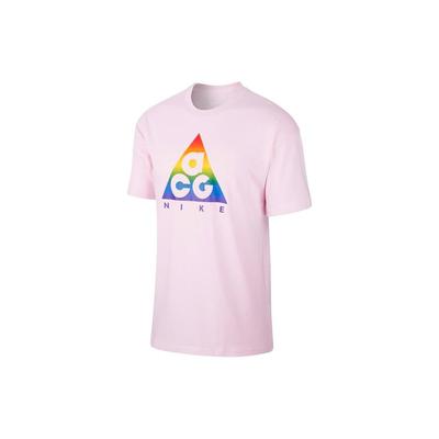 ACG Sportswear Betrue Stampa Logo Triangolo T-shirt a Maniche Corte Top da Uomo Rosa CZ0089-663