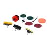 11PCS Drill Brush Attachment Power Scrubber Polishing Pad for Wall Cleaning Ground Dust Removal