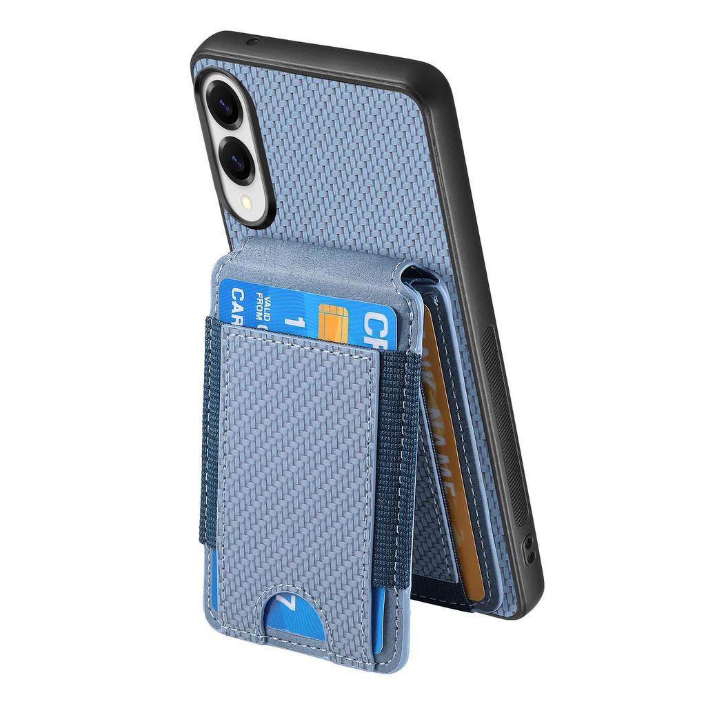 For Samsung Galaxy S25 Edge Case with Card Holder Kickstand Leather Back Cover