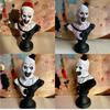 Terrifier Art The Clown Figura Clovn de groază Statuie de grădină de interior/exterior Decor de Halloween Sculptură de rășină de Halloween Acasă