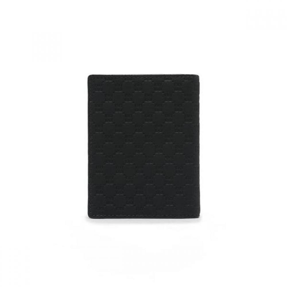 Daks Black Dd Board Logo Matte Leather Business Card Wallet
