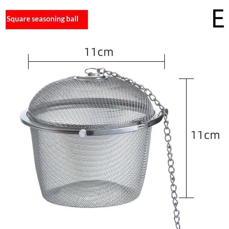 Stainless Steel Tea Infuser-Multiple Sizes Mesh Tea Strainers with Chain, Reusable Loose Leaf Tea Steepers for Teapots/Mugs