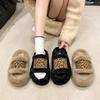 Fashion Leopard Female Shoes Womens Slippers Outdoor Heeled Mules Luxury Slides Rubber Flip Flops Fur Sliders Platform Low Hot Selling