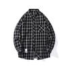 Men's Long Sleeve Plaid Shirt Spring Korean Casual Shirt Men's Shirt