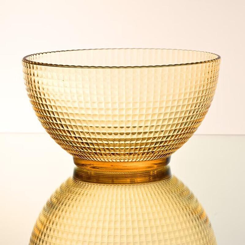 TAYOHYA Amber Galaxy Series Glass Dinnerware Set - 2 Pieces