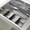 Besteckschubladen-Organizer 3 in 1 Umweltfreundlicher Kunststoff Multifunktions-Besteckorganisator für Messer