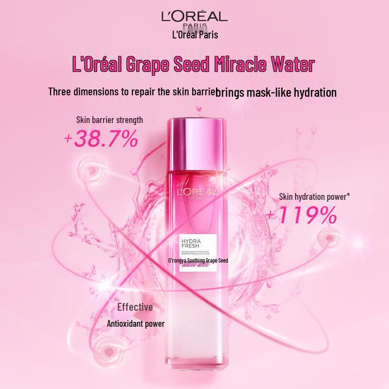 L Oréal Paris Grape Seed Strengthening & Repair Hydrating Skincare Set