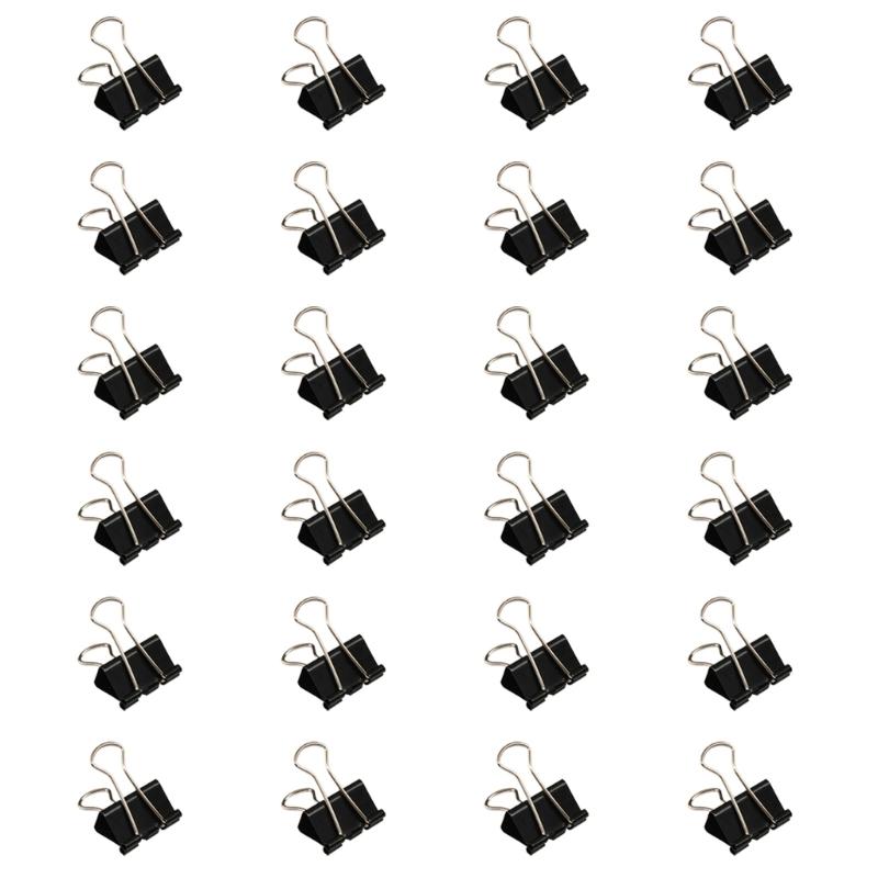 24Pieces Stainless Steel Binder Clip Metal Long Tail Clip Paper Clamps Foldback Clip for Food Bag Document Drawing Board
