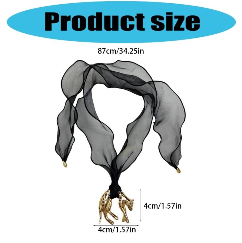 Edgy Leopard Charm Necklace With Sustainable Coating Lightweight Alloy Jewelry For Men Women Gothic Style Accessories