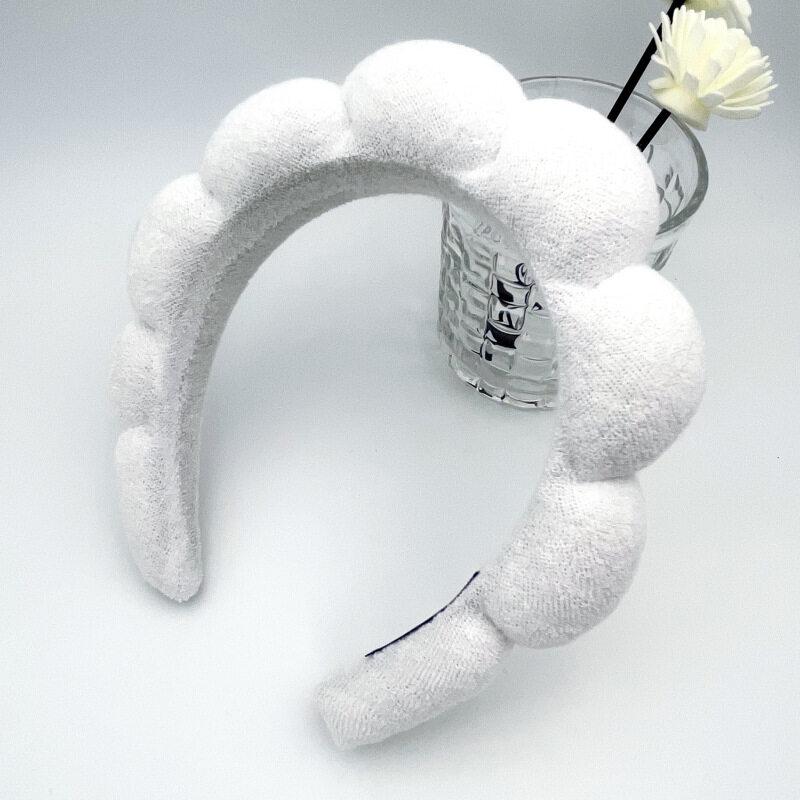 Bubble SpongeHair Band Fashion Women Skincare Makeup Shower Hair Hoop Puffy Hair Hoop Retro Hair Bands Soft Hairband Headwear