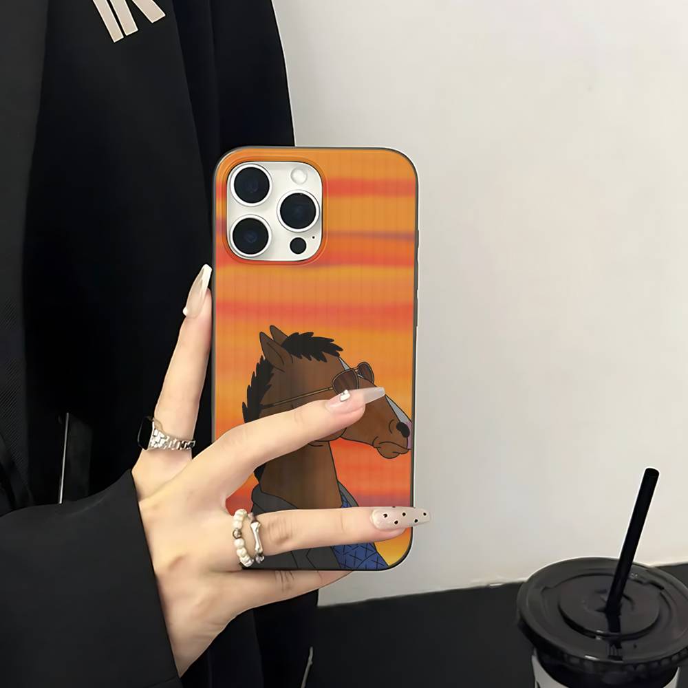 Classic B-bojack H-horseman Phone Case For IPhone 17 16 15 11 12 13 14 Pro Max Soft Corrugated Silicone Cover Case