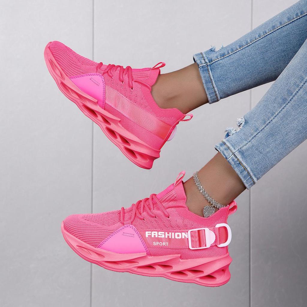 Unisex Sneakers, Blade, Blade Tjock Bottom Mesh, Fashionable Light, Stora sportskor Damsportskor