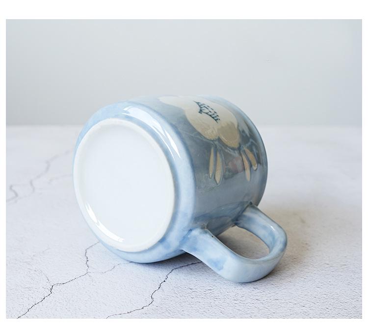 Nishida Mugyu Hand-Painted Ceramic Coffee and Milk Mug