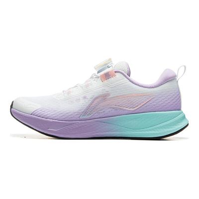 Li Ning Kids Running Shoes Kids Sneakers Standard-White Rose-Purple YKFU136-4